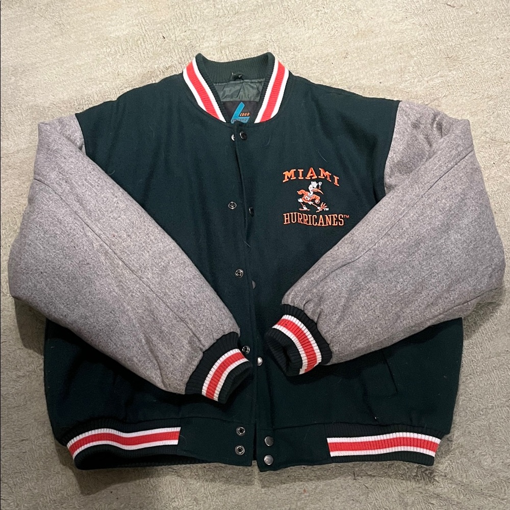 Vintage Men’s Miami Hurricanes Varsity Jacket